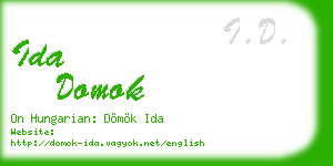 ida domok business card