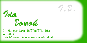 ida domok business card